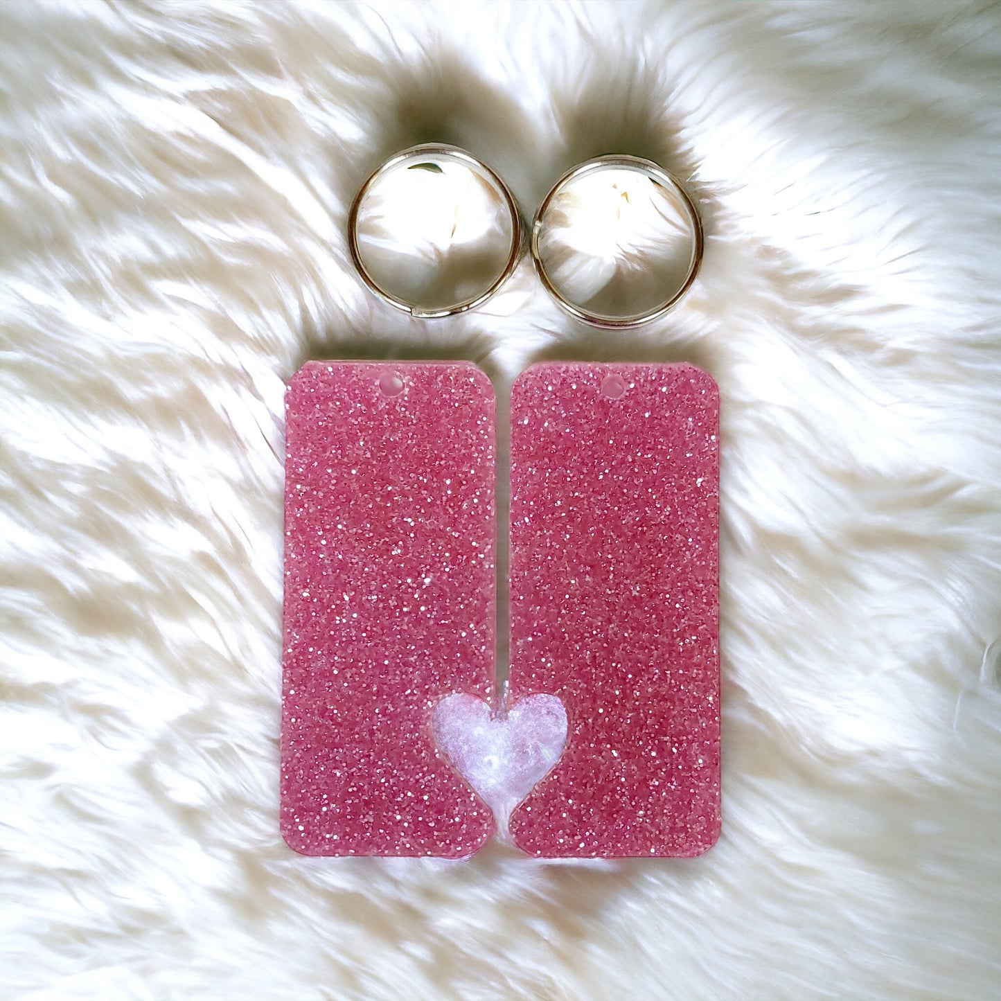 Duo Heart Keyrings
