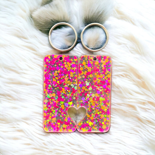 Duo Heart Keyrings